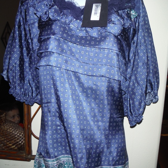 AnnaRita N Collection Italy silk blouse - Picture 4 of 6